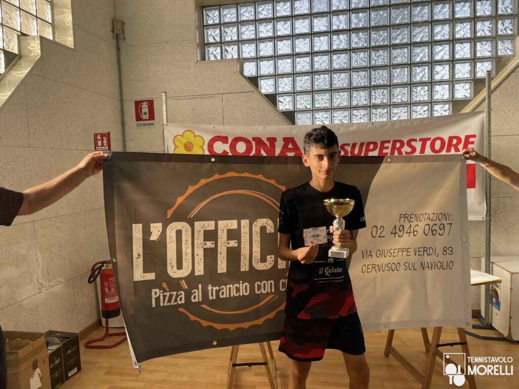 Torneo Open Fitet di Cernusco 2023 (Milano) 2023 Tennistavolo Morelli - Simone Cimpanelli - Officina della pizza