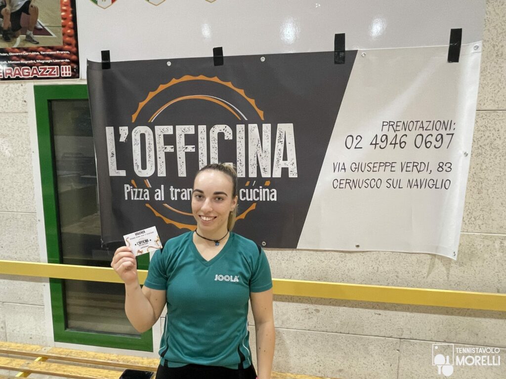 Torneo Open Fitet di Cernusco 2023 (Milano) 2023 Tennistavolo Morelli - Arianna Barani - Officina della pizza