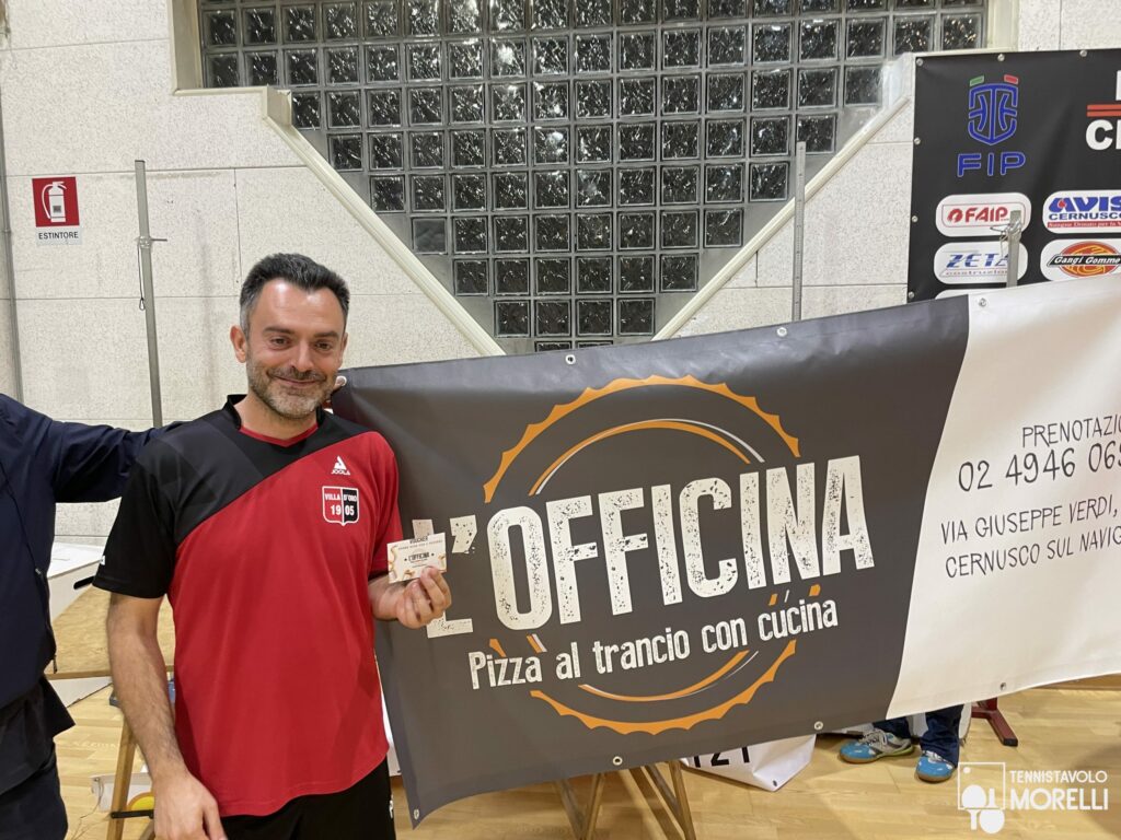 Torneo Open Fitet di Cernusco 2023 (Milano) 2023 Tennistavolo Morelli - Carlo Accorsi - Officina della pizza