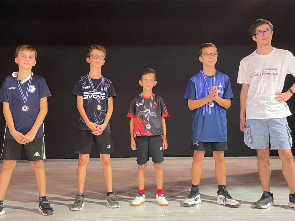 Premiazione della categoria Ragazzi alla prima prova CSI Milano 2026/27, con Danilo Lo Baido del TT Morelli